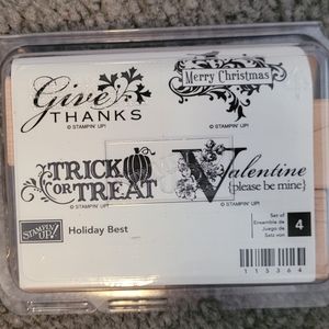 STAMPIN UP RETIRED Holiday Best